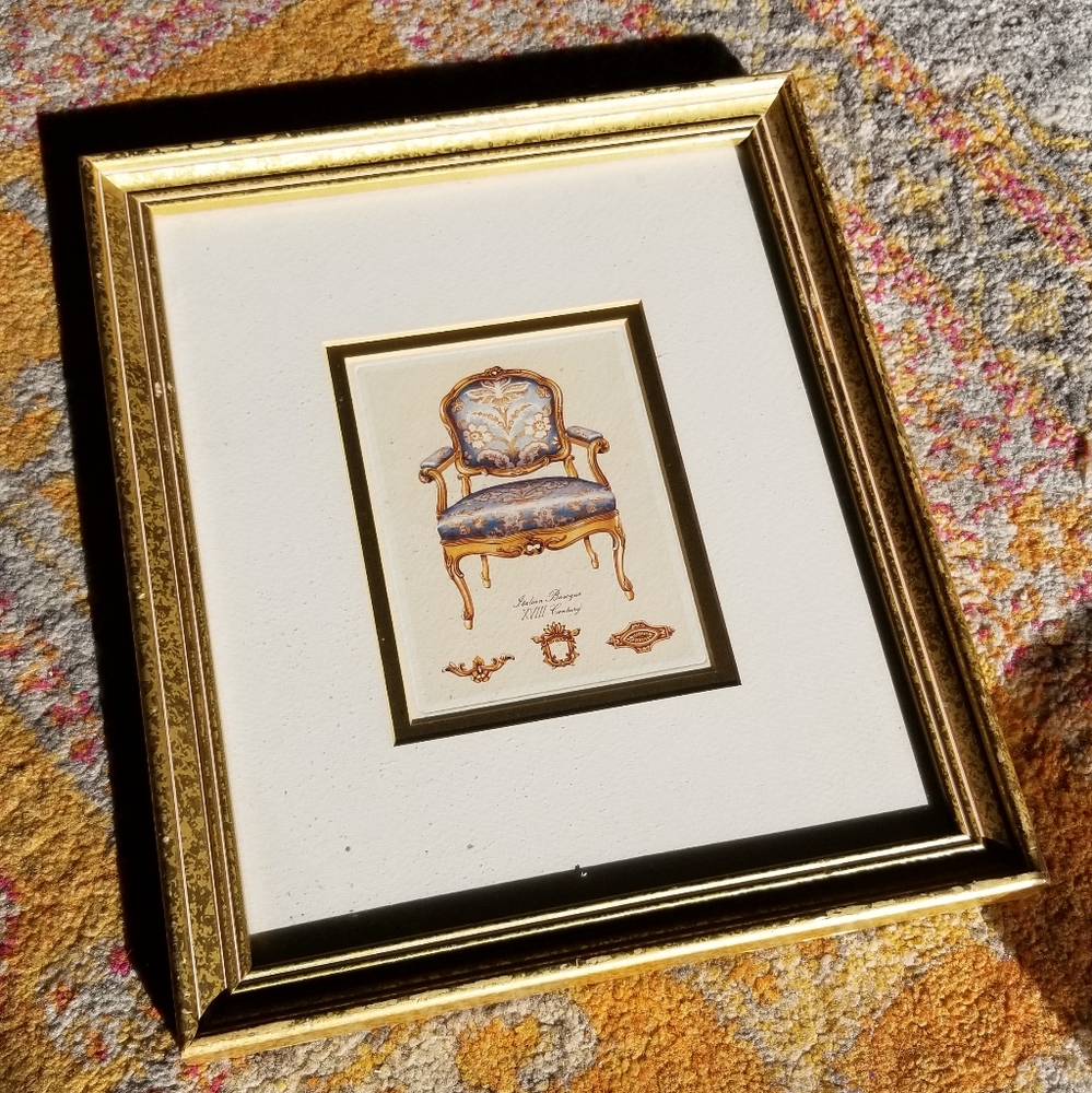 Baroque Chair Framed Print